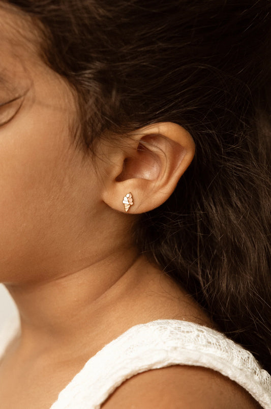 Brincos Studs Earrings - Sweet Icecream