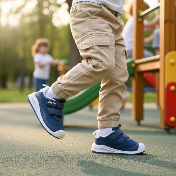 Ténis Desportivo em Mesh com Velcro Barefoot - Chetto