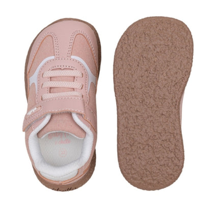 Ténis Retro em Mesh com Atacador Elástico e Velcro Barefoot - Chetto