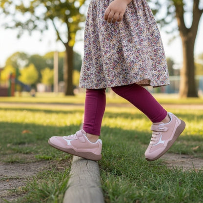 Ténis Retro em Mesh com Atacador Elástico e Velcro Barefoot - Chetto