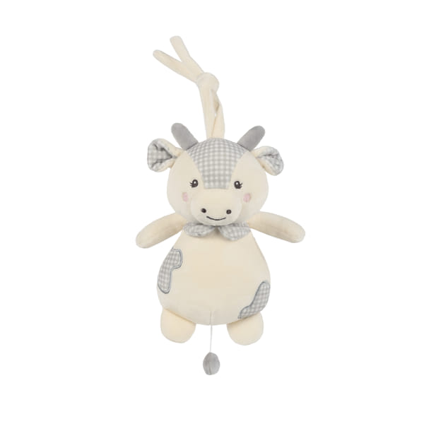 Pasito a Pasito Peluche Musical Vaca - Little Bloom Gris