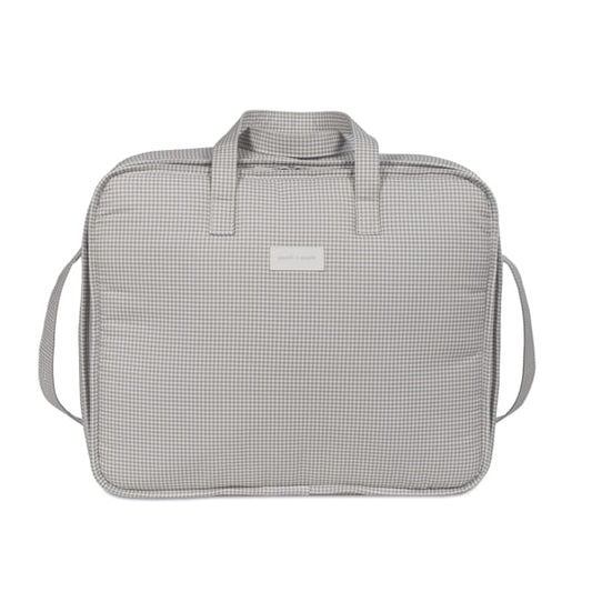 Pasito a Pasito Mala de Maternidade - Little Bloom Vichy Gris