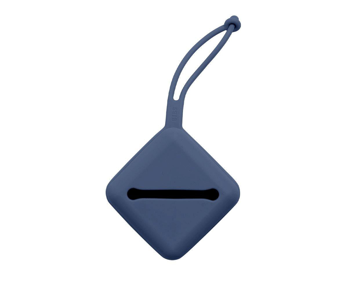 Porta-chupeta Silicone BIBS Steel Blue