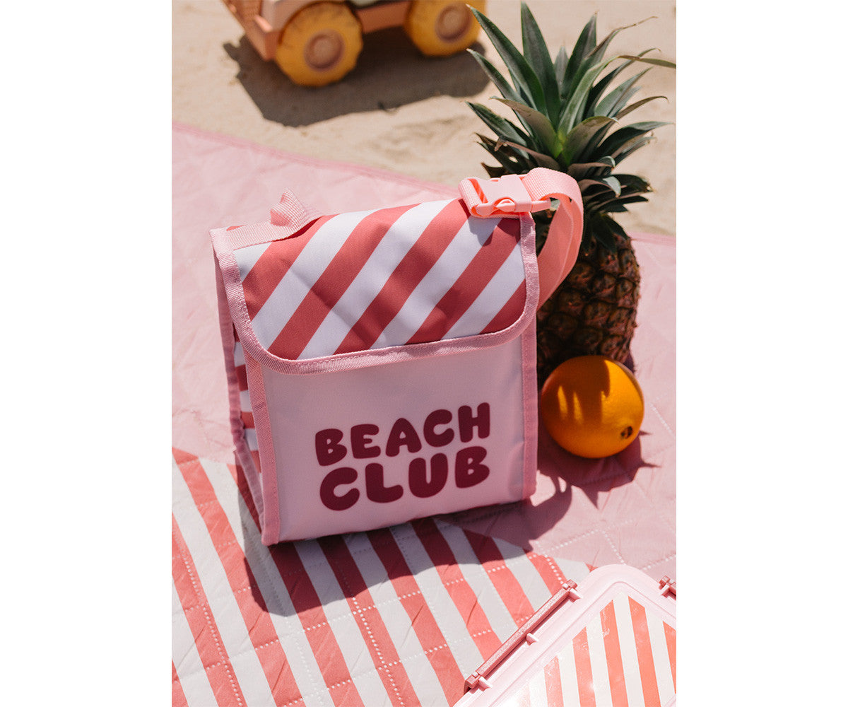 Bolsa de Lanche Térmica Monnëka Stripes Bloom & Blush