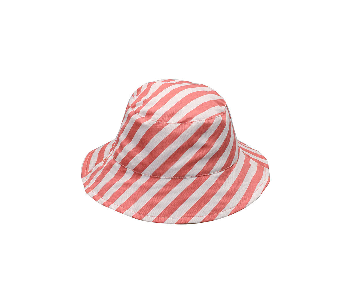 Chapéu Reversível Monnëka Stripes Bloom & Blush