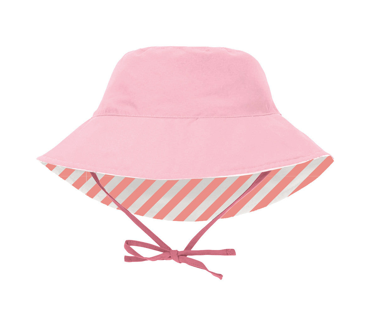 Chapéu Reversível Monnëka Stripes Bloom & Blush
