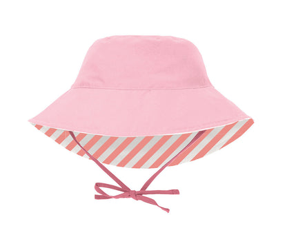 Chapéu Reversível Monnëka Stripes Bloom & Blush