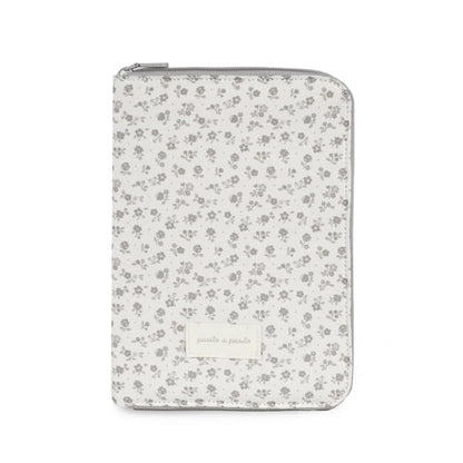 Pasito a Pasito Porta-Documentos - Little Bloom Flowers Gris