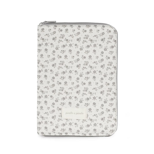 Pasito a Pasito Porta-Documentos - Little Bloom Flowers Gris