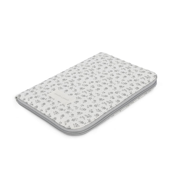Pasito a Pasito Porta-Documentos - Little Bloom Flowers Gris