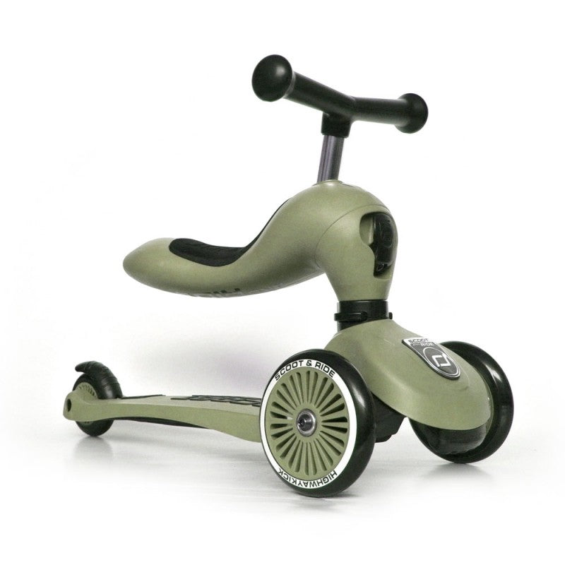 Trotinete Scooter Highway 2 em 1 - Olive