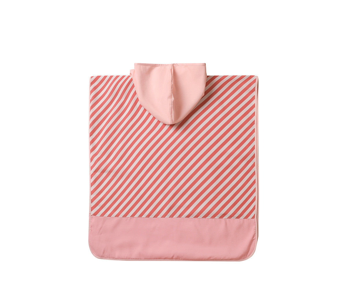 Poncho de Praia Monnëka Stripes Bloom & Blush