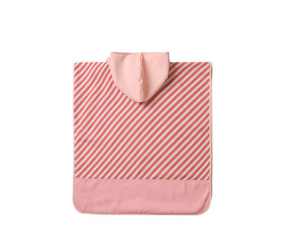 Poncho de Praia Monnëka Stripes Bloom & Blush