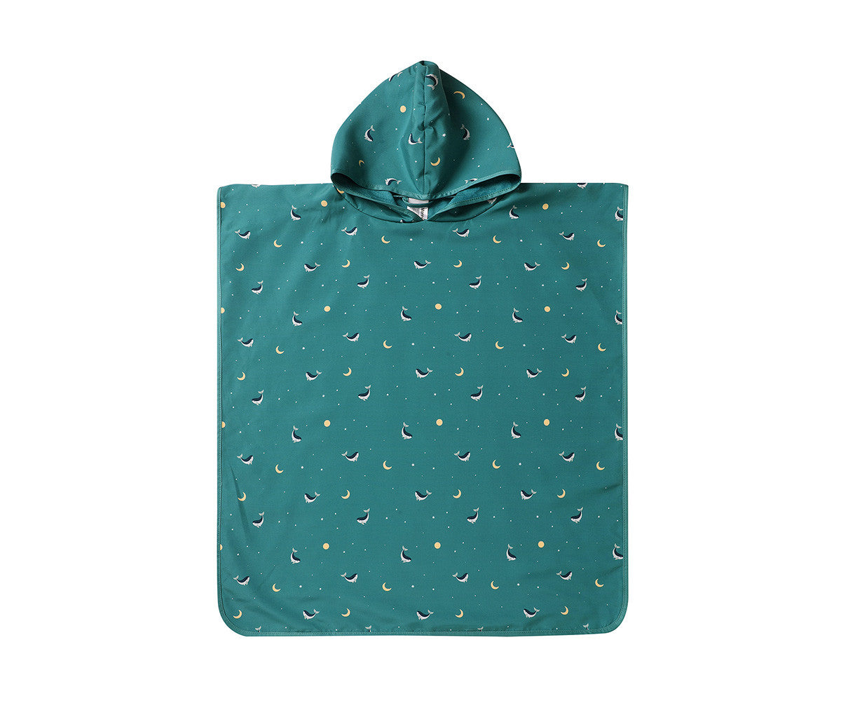 Poncho de Praia Monnëka Whale Teal