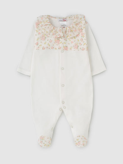 Mighty Love - Babygrow em Algodão com Detalhes Florais Olívia