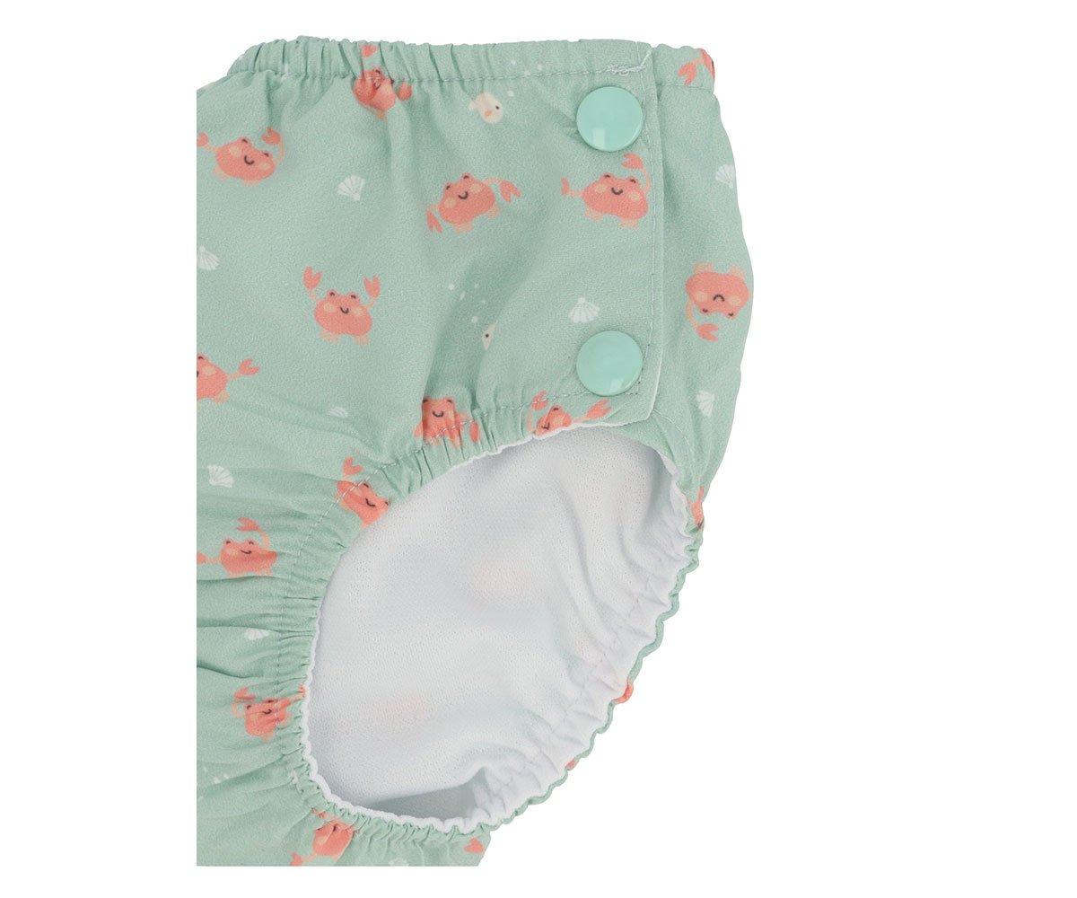 Cueca Fralda Banho Crab Sage