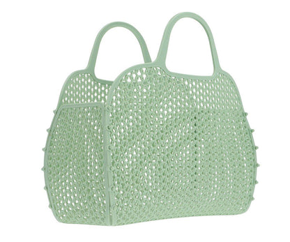 Mala de Praia Vintage Retro Sage