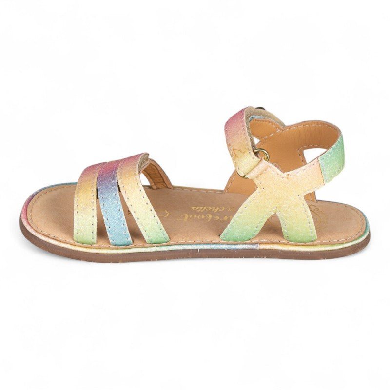 Sandálias em Pele com Velcro Barefoot | Chetto