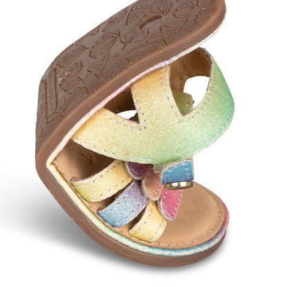Sandálias em Pele com Velcro Barefoot | Chetto