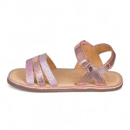 Sandálias em Pele com Velcro Barefoot | Chetto