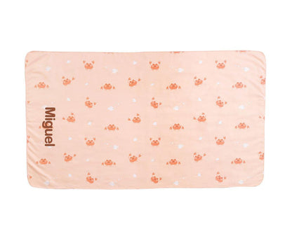 Toalha Praia de Microfibra Crab Coral