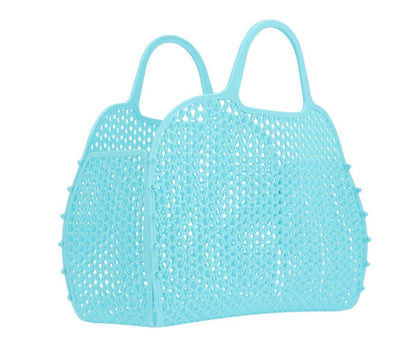 Mala de Praia Vintage Retro Turquoise