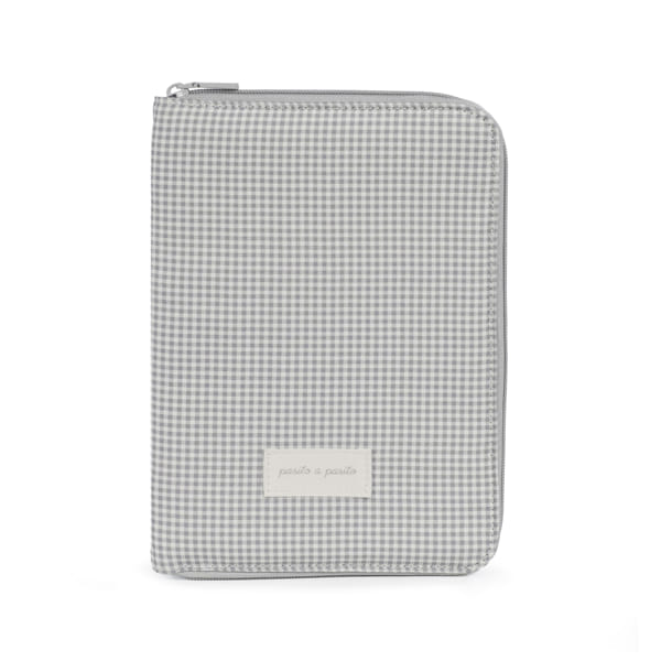 Pasito a Pasito Porta-Documentos - Little Bloom Vichy Gris