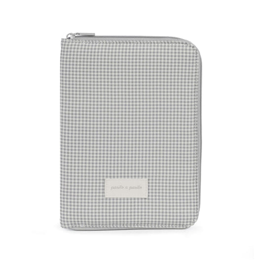Pasito a Pasito Porta-Documentos - Little Bloom Vichy Gris