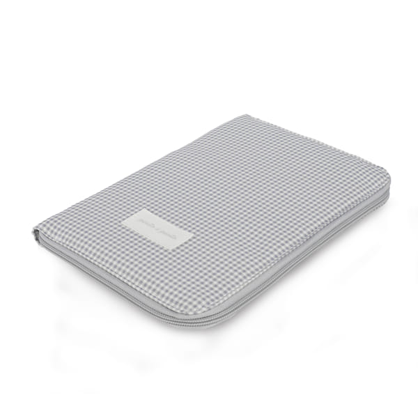 Pasito a Pasito Porta-Documentos - Little Bloom Vichy Gris