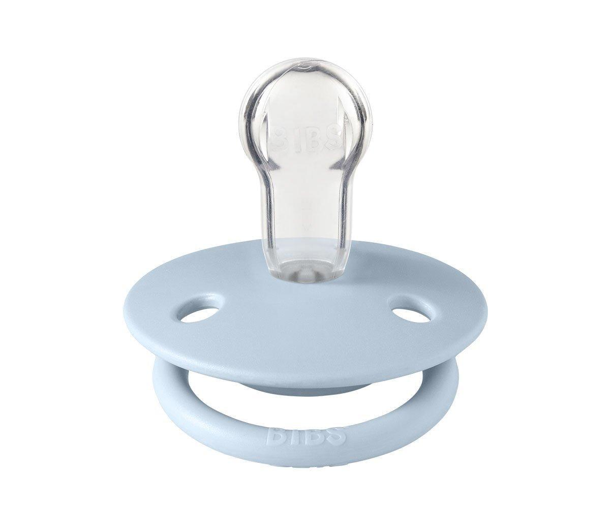 Bibs De Lux Silicone - Iron/Baby Blue - Loja Papás & Bebés