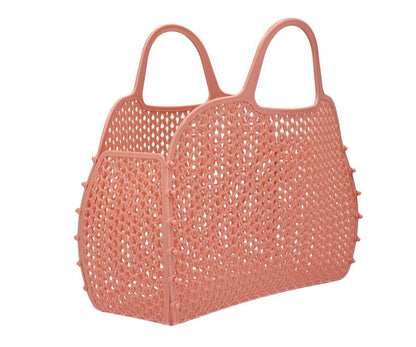 Mala de Praia Retro Vintage Rosa - Loja Papás & Bebés