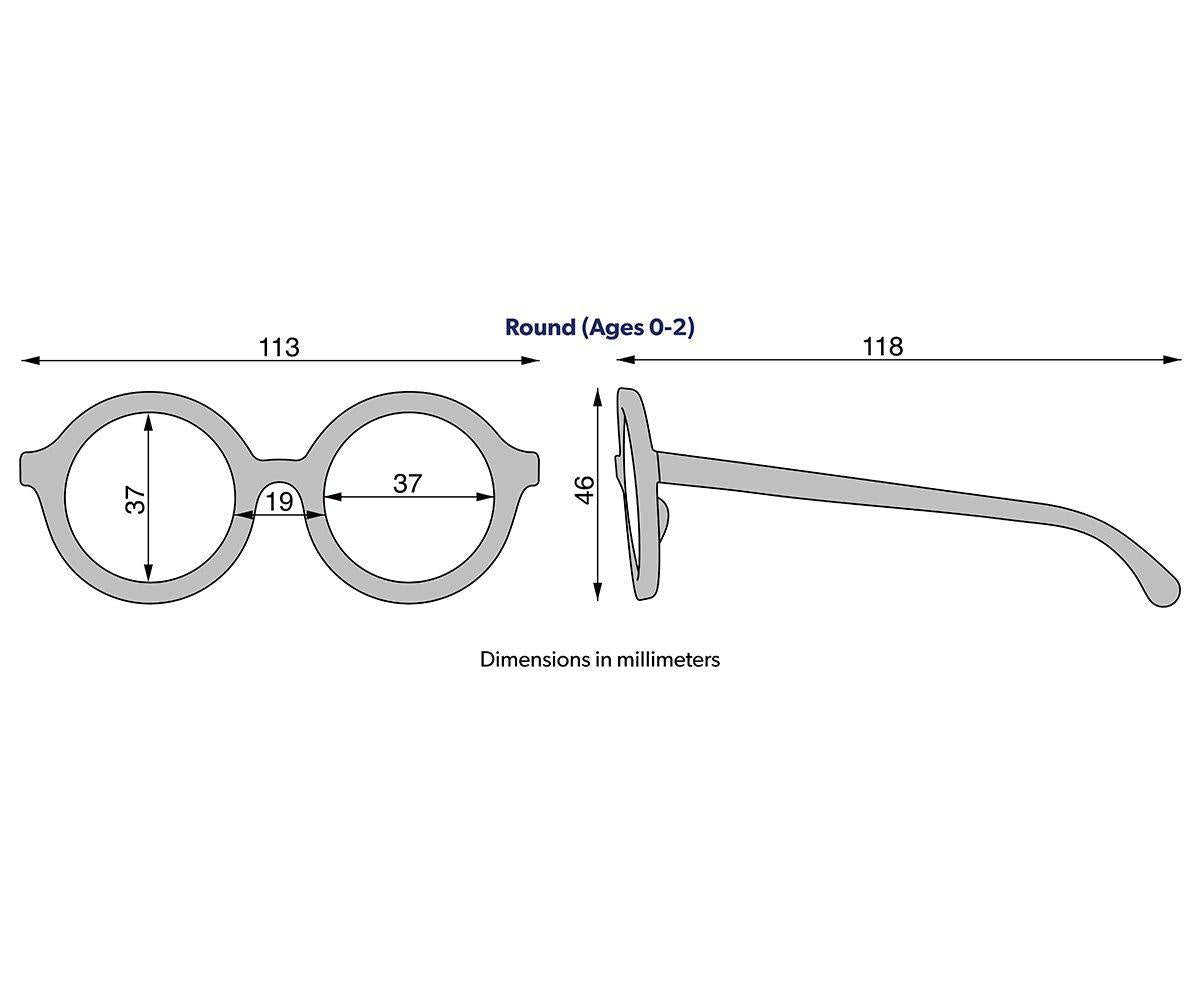 Óculos de Sol Flexíveis 0/24M - Round into the Mist - Loja Papás & Bebés