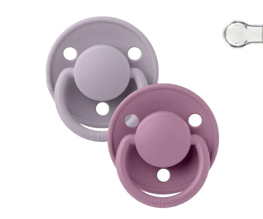 Bibs De Lux Silicone - Fossil Grey/Mauve