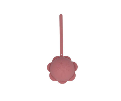 Porta chupeta Silicone Flor Tijolo