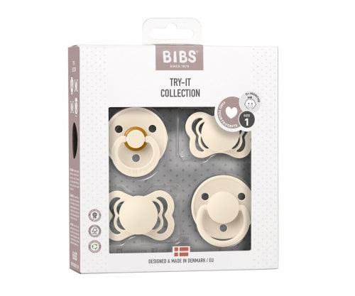 Pack Chupetes BIB Try-It - Ivory - Loja Papás & Bebés