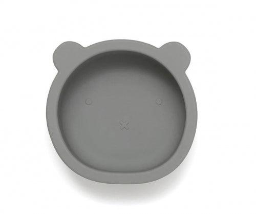 Taça com ventosa - Urso Pewter Green - Loja Papás & Bebés