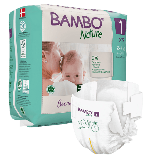 Fraldas Bambo Nature 1 - Loja Papás & Bebés