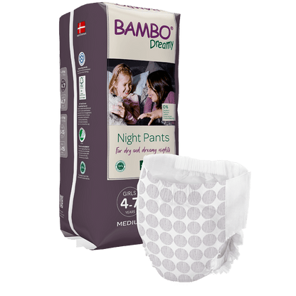 Fraldas Noturnas Bambo Dreamy - Meninas 4 e 7 anos - Loja Papás & Bebés