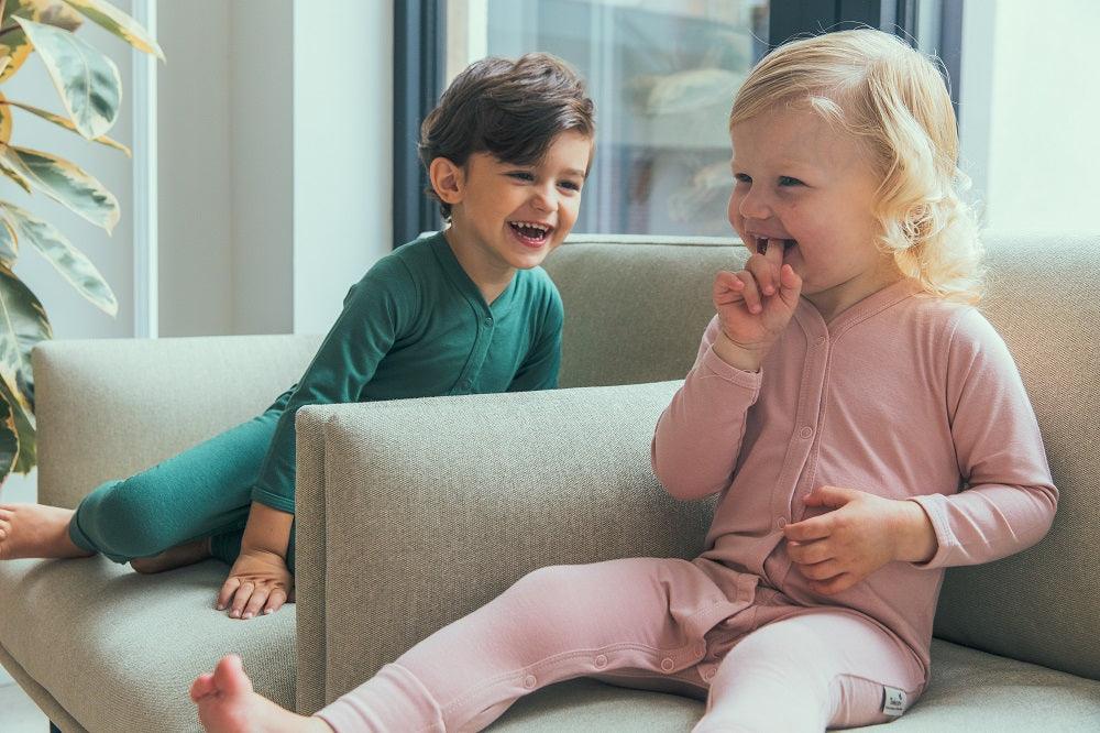 Pijama de Manga Larga com Pés - Marin - Loja Papás & Bebés