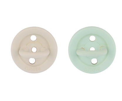 Pack de 2 Chupetas de Borracha Natural Menta/Hueso - Loja Papás & Bebés