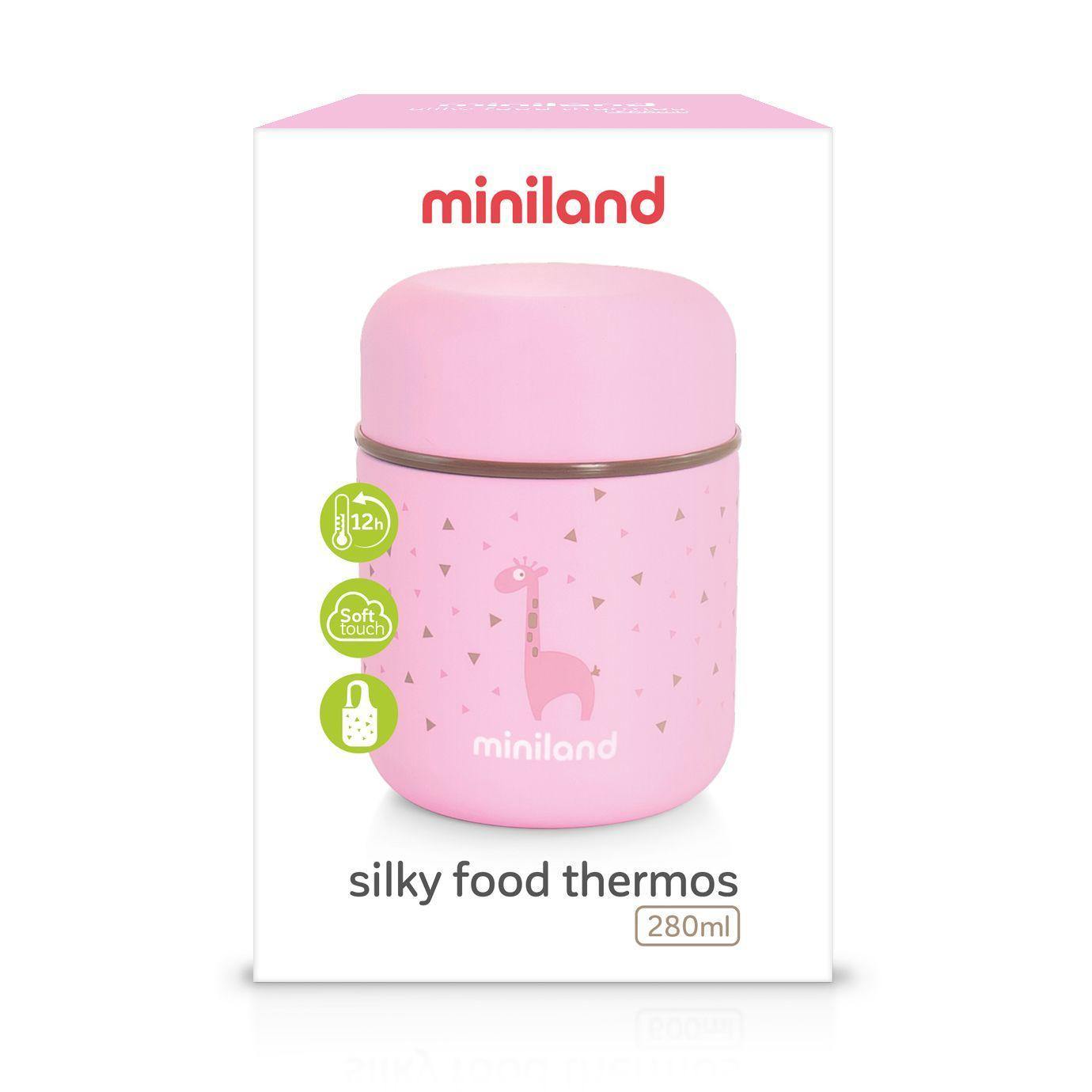 Mini Termo de Sólidos 280ml Rosa - Loja Papás & Bebés