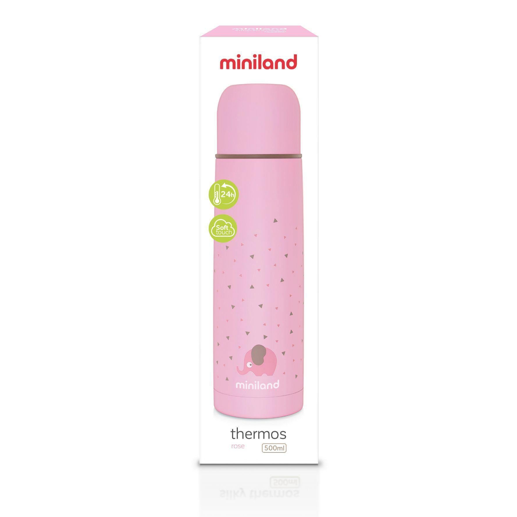 Termo de Líquidos 500ml Rosa - Loja Papás & Bebés