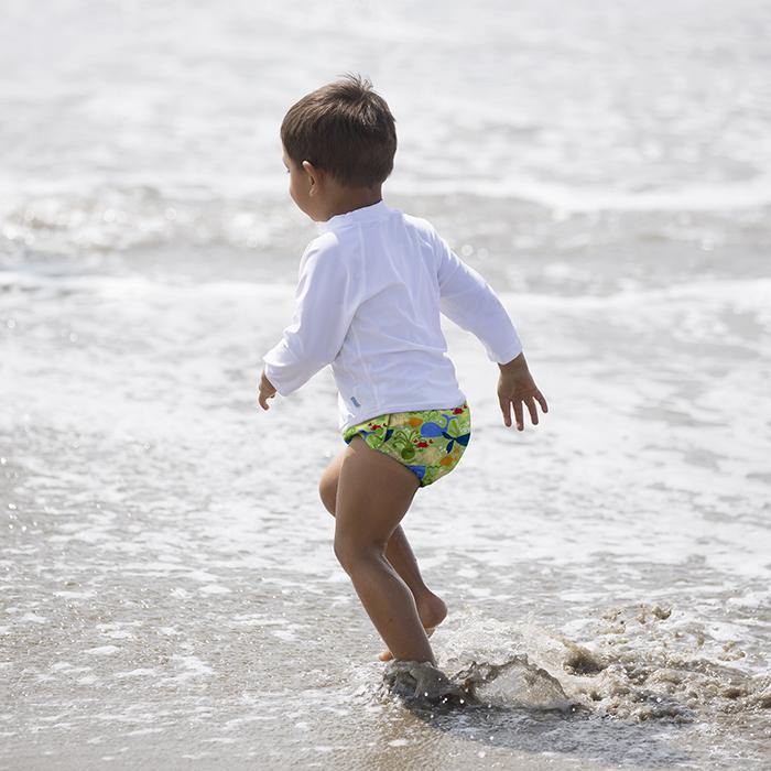 Fralda Reutilizável Para Piscina e Praia - Green Sealife - Loja Papás & Bebés