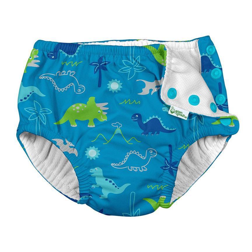 Fralda Reutilizável Para Piscina e Praia - Aqua Dinosaurs - Loja Papás & Bebés