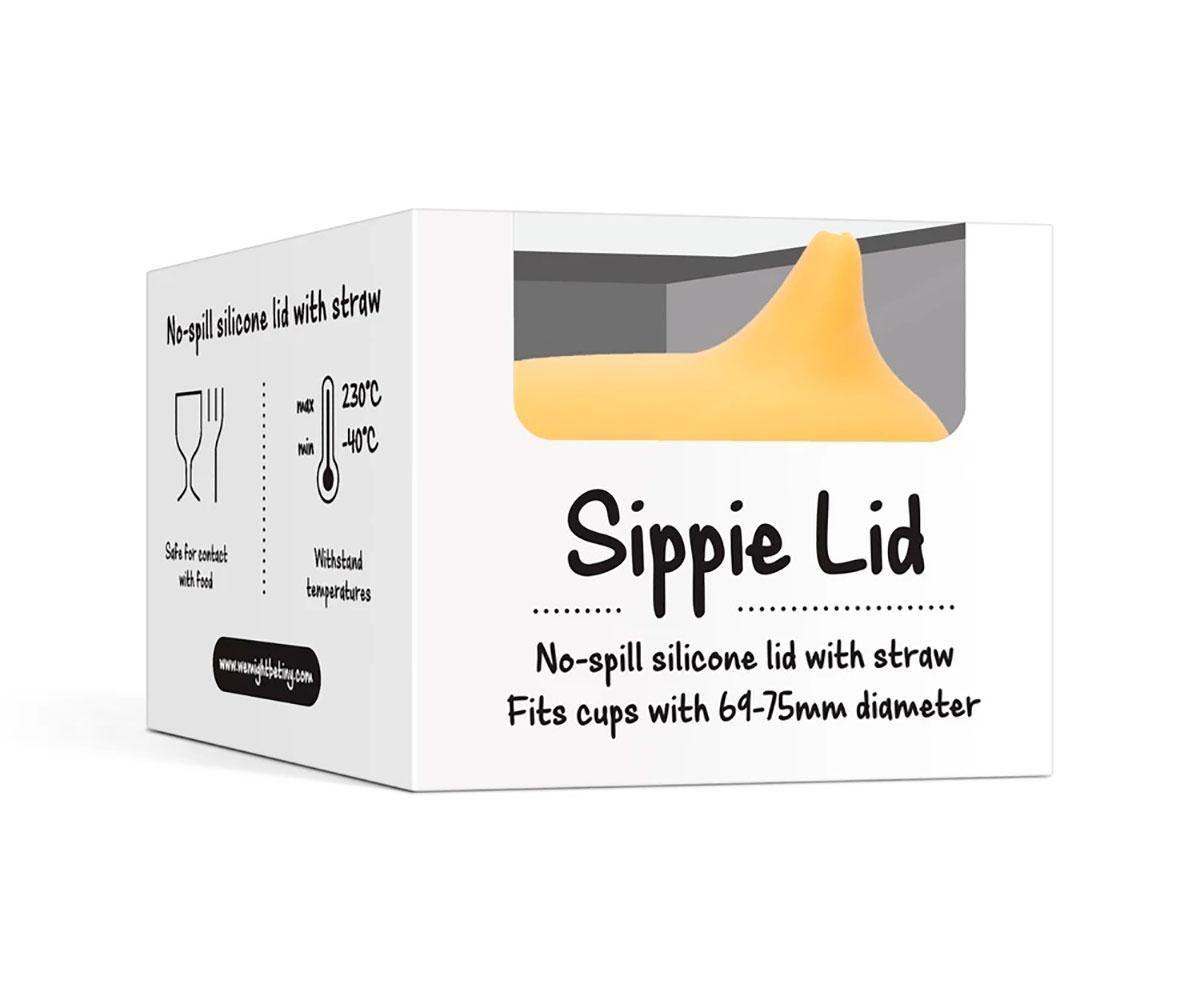 Tampa Sippie para Copo de Silicone - Amarelo - Loja Papás & Bebés