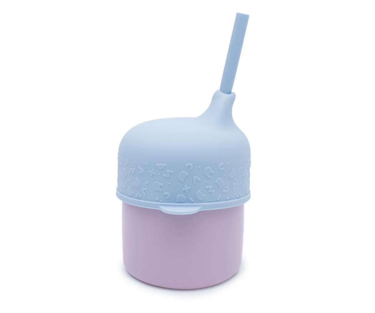 Tampa Sippie para Copo de Silicone - Azul - Loja Papás & Bebés