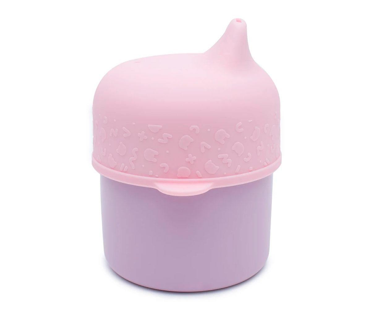 Tampa Sippie para Copo de Silicone - Rosa - Loja Papás & Bebés