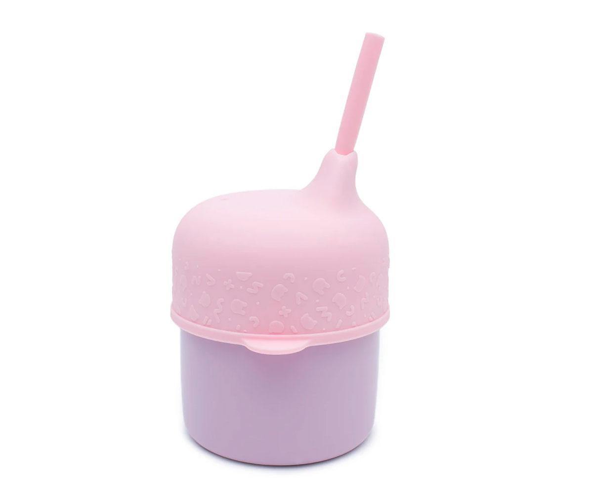 Tampa Sippie para Copo de Silicone - Rosa - Loja Papás & Bebés