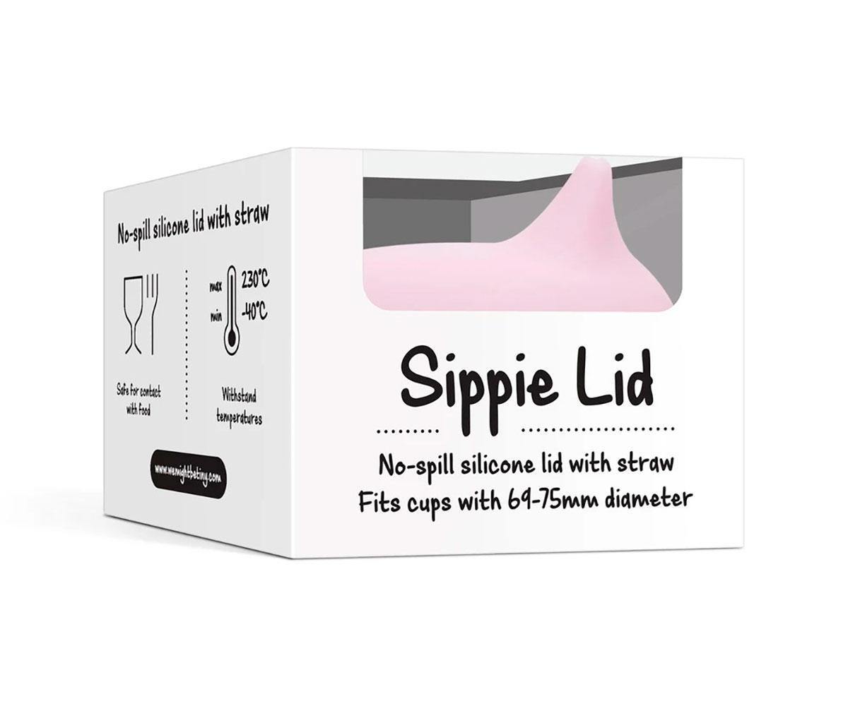 Tampa Sippie para Copo de Silicone - Rosa - Loja Papás & Bebés