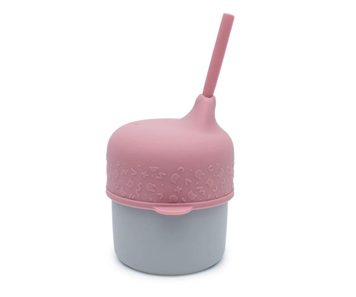 Tampa Sippie para Copo de Silicone - Rosa Velho - Loja Papás & Bebés